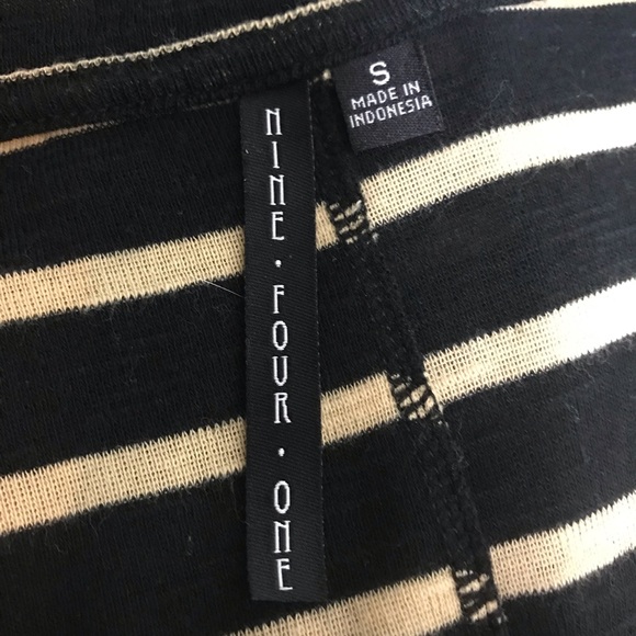 Nine Four One Stripped Top. Size S - Picture 4 of 7